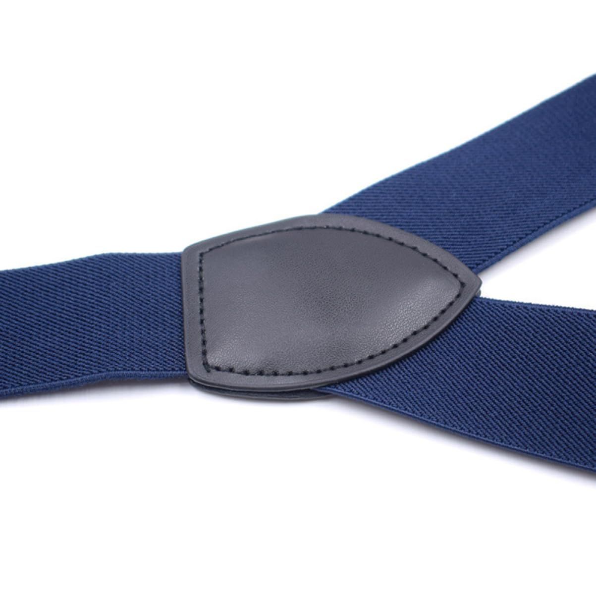 Men's Suspender - Adjustable Y-Back Clip-On Suspenders for Men with Heavy Duty Strong Clips (navy blue) — image 2