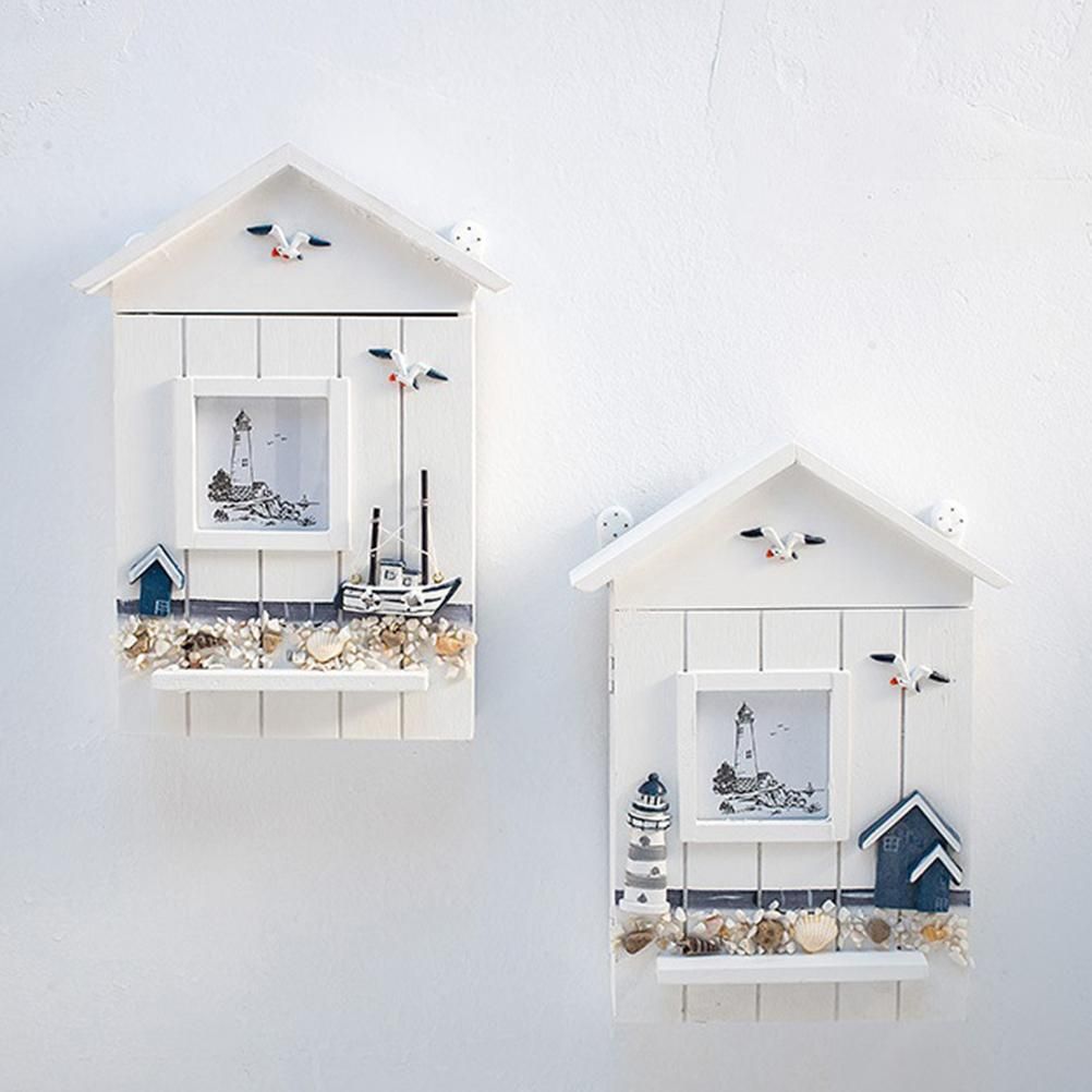 Wood Keys Box Wall Mounted Sundries Holders Practical Convenient Key Holder Storage Box Cabinet โ image 6
