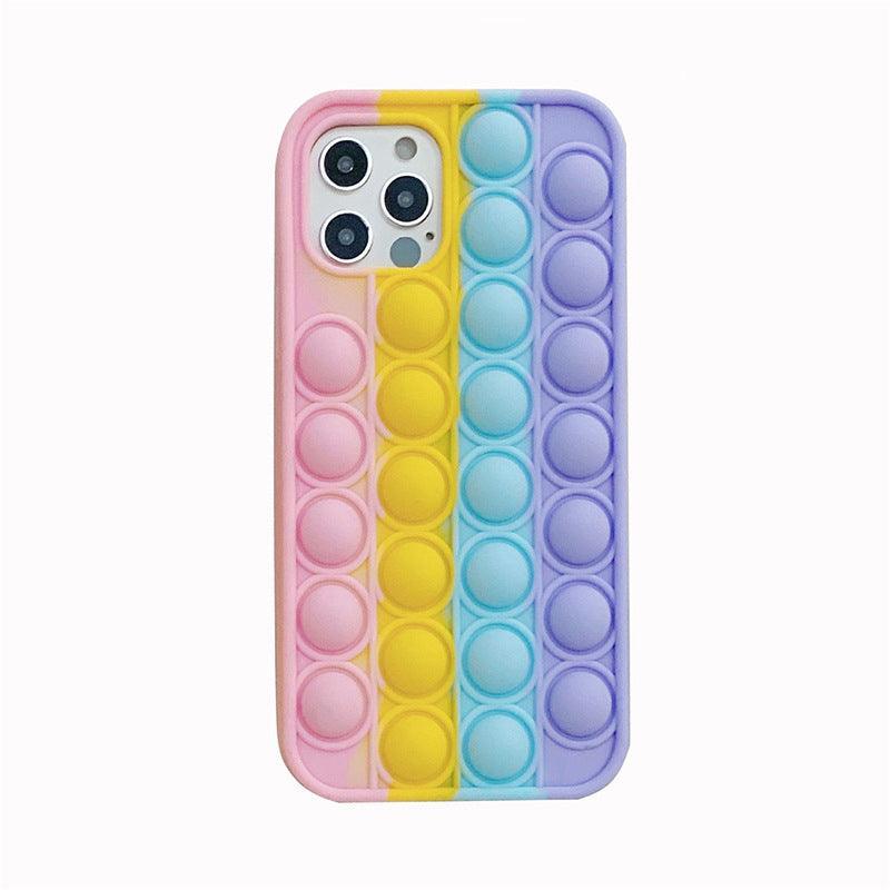 Rainbow Pop Fidget Toys Push It Bubble Phone Case For iPhone 7 8 Plus X XR 11 12 Pro Max - iPhone 13 โ image 6