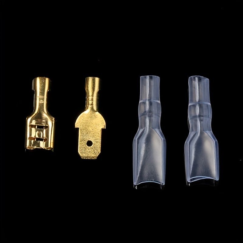 315PCS 2.8/4.8/6.3mm Female & Male Spade Terminals Kit, Insulated Crimp Wire Connectors with Transparent Sleeves for Automotive & Home Wiring โ image 5