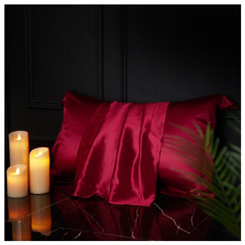 Silk Pillowcase 19 Momme Wide Edge Peacock orchid 48*74+8 — image 5