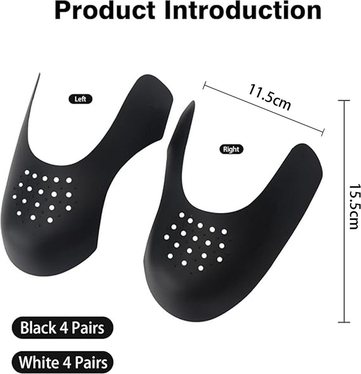 Sneaker Crease Protector - 8 Pairs - Anti-Crease Protector - Shoe Crease Protector - Sizes 40 to 45 (L) - Anti-Crease - Sneaker Shield - Sneaker Protector — image 4
