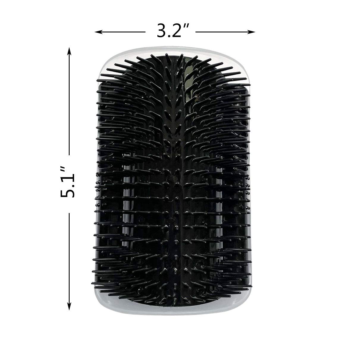 2 Pack Black Catnip Wall Massage Corner Brush for Long & Short Fur Cats and Kittens - Self Groomer Scratcher with Soft Comb — image 6