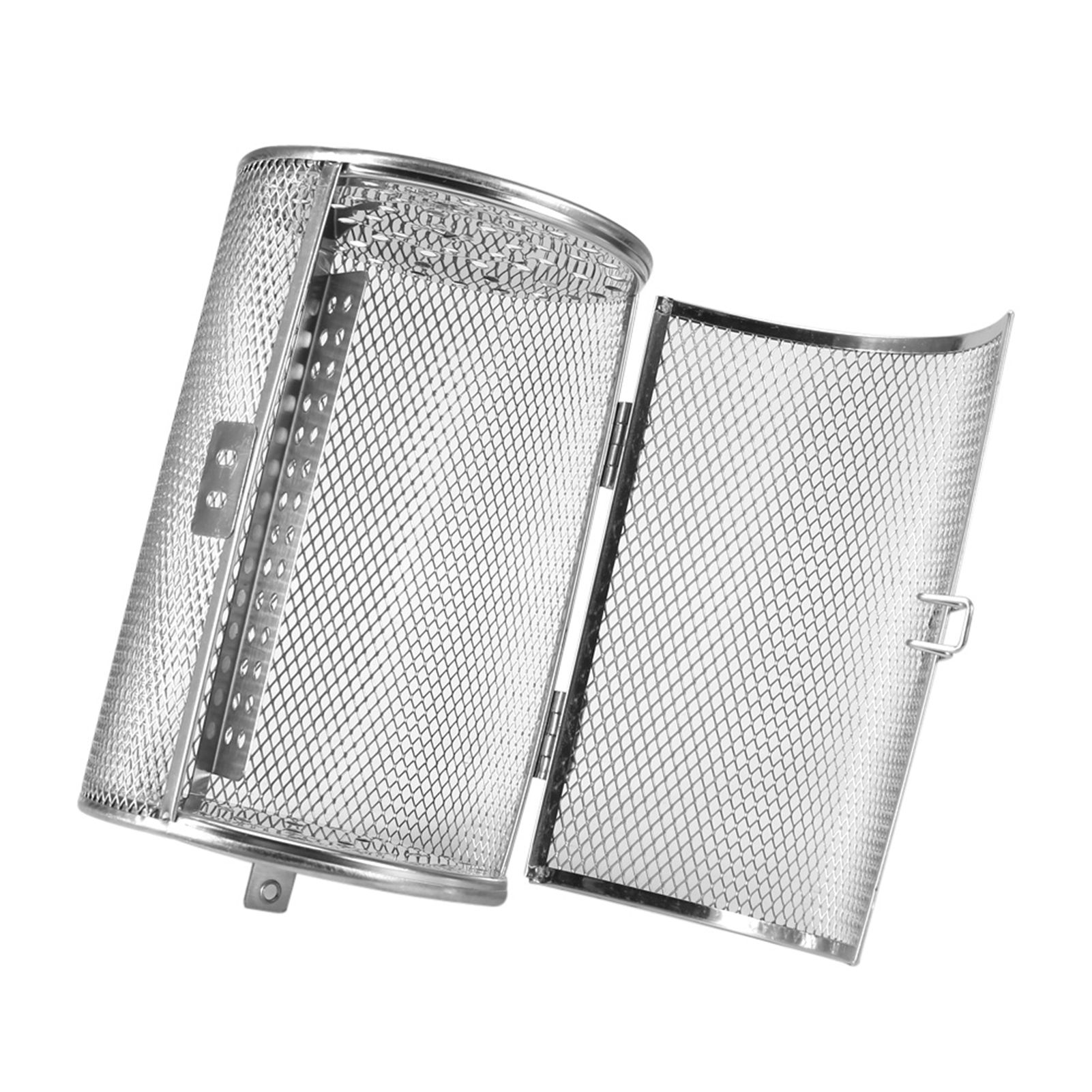 12*18cm Stainless Steel Bakeware Oven Roast Baking Rotary Nuts Beans Peanut Basket BBQ Grill โ image 3