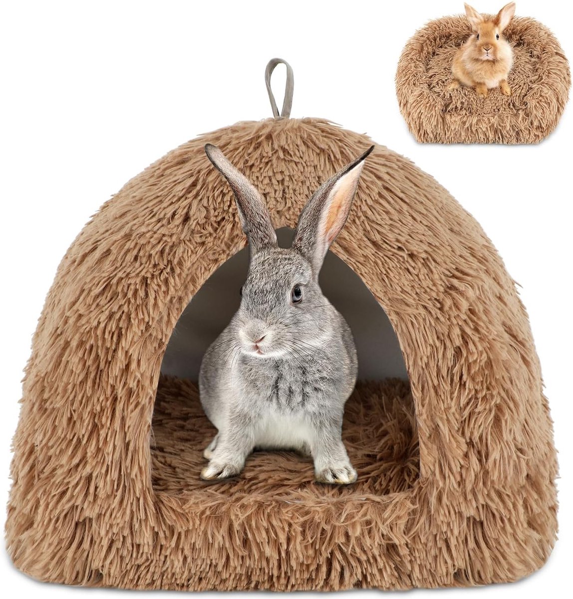 Cat Basket - Rabbit House - Cat House - Plush - Warmth - 40x40x37 CM - Rodent - Cat Bed - Kitten Basket - Animal House - Cat Cushion - Cat Den - Cat Houses