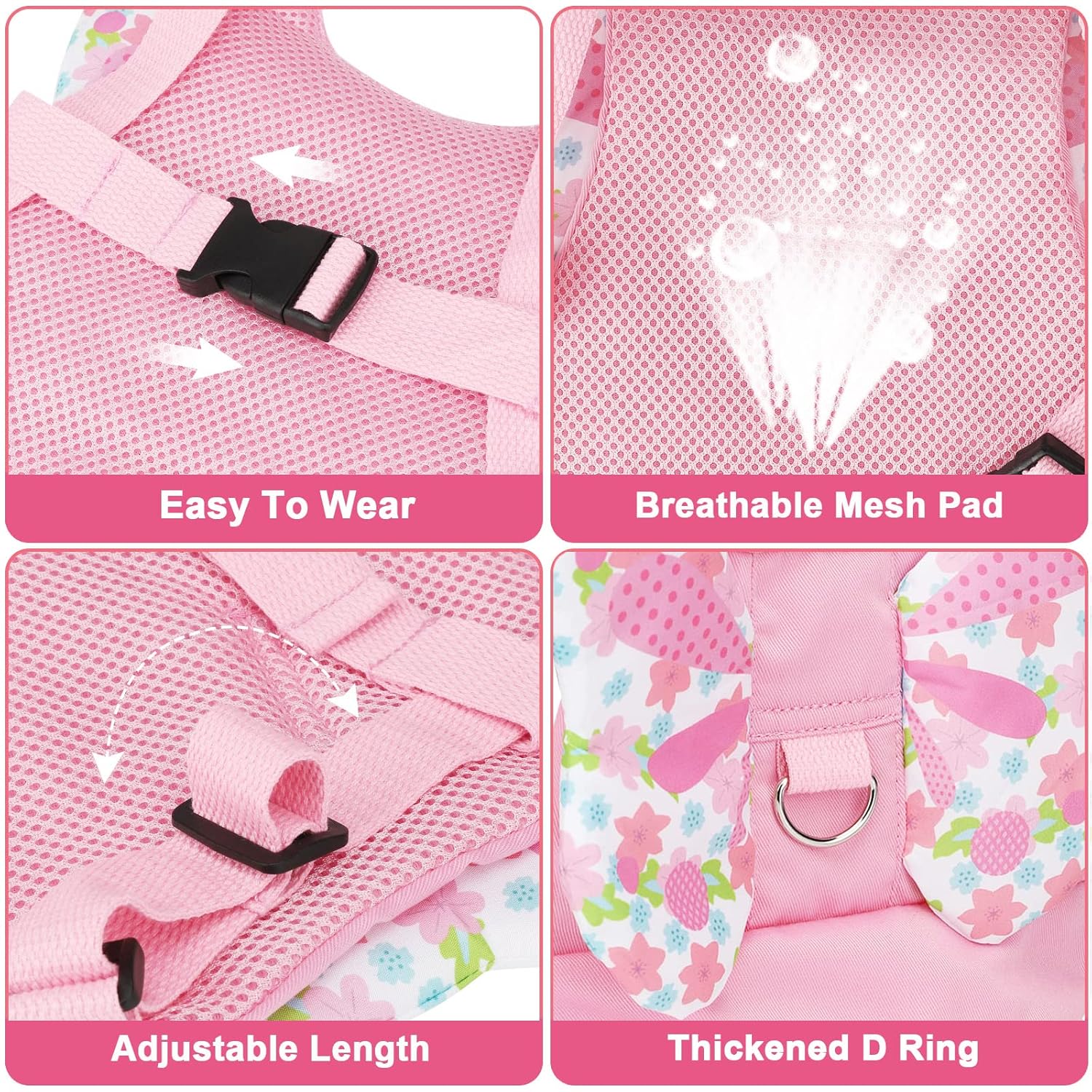 3 in 1 Toddler Harness Leashes + Anti Lost Wrist Link, Kids Harness Children Leash for Girls, Child Anti Lost Leash Baby Cute Harness Belt Strap Hold Kids — image 3