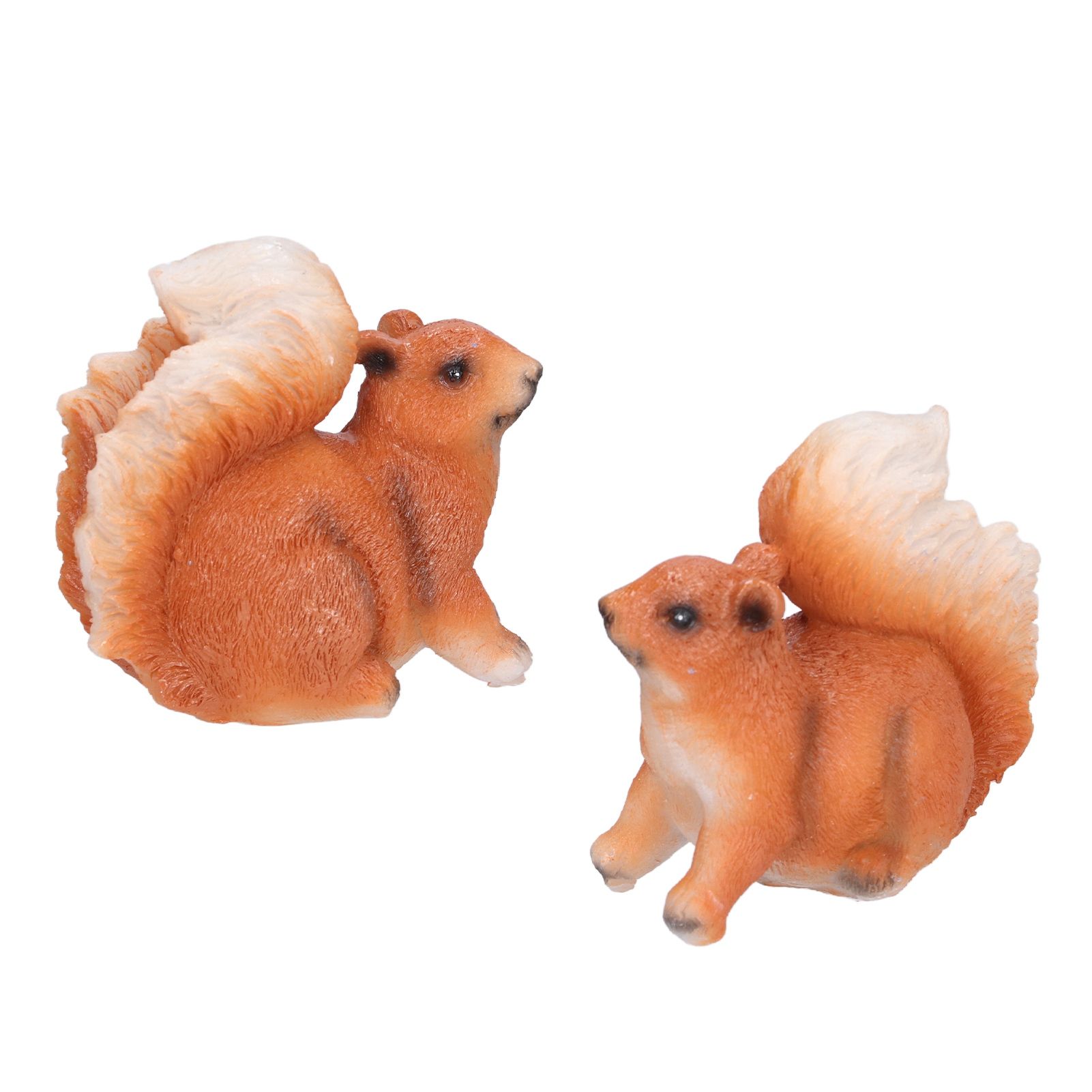 1 Pair Squirrel Resin Figurines Miniature Squirrel Animals Statue Sculpture Ornament for Garden Lawn Decoration โ image 3