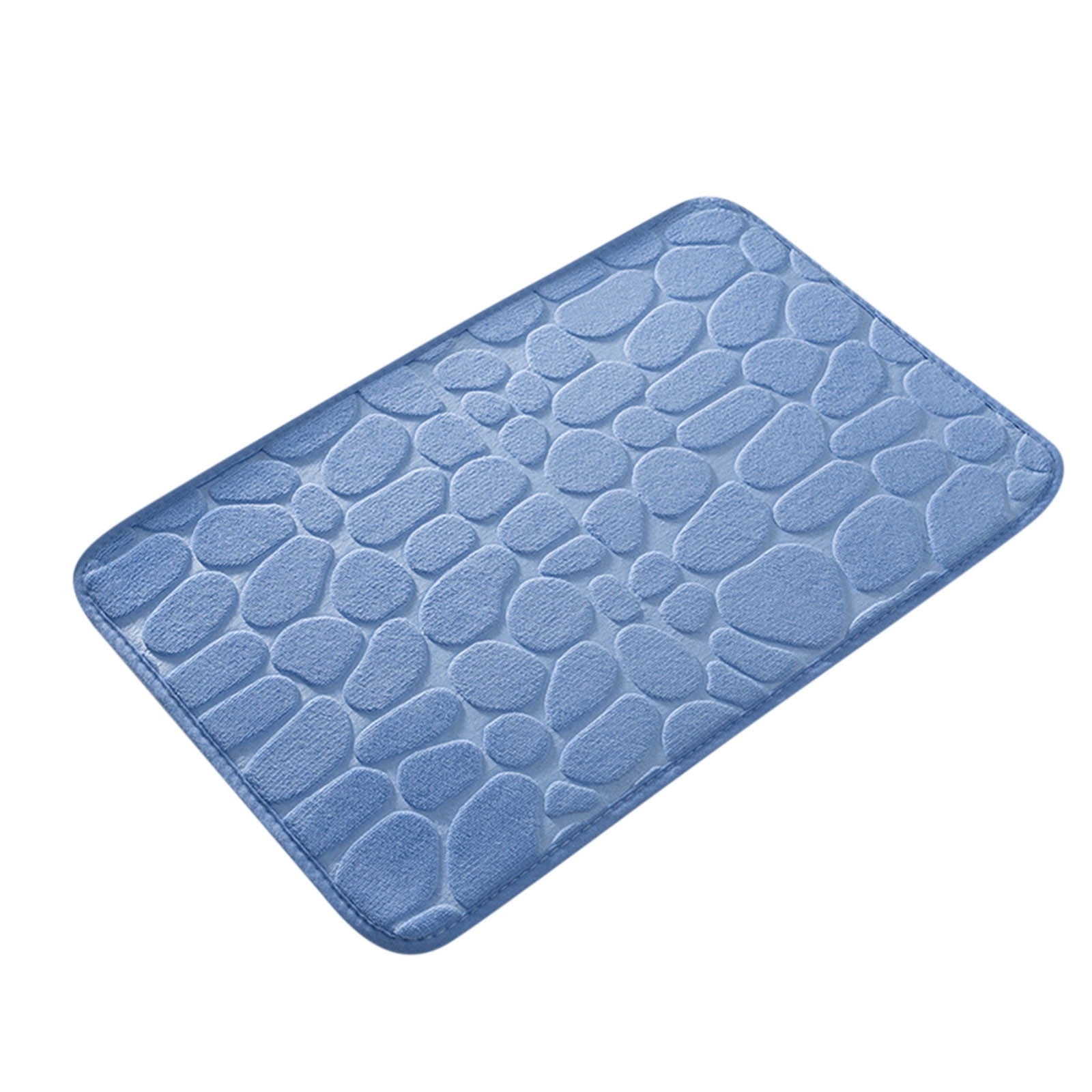 Bathroom Rugs - Ultra Absorbent Non-Slip Floor Bath Mat, Super Soft Shower Mat for Bath Tub, Machine Washable 16 × 24" (Brown) #B-Blue — image 4