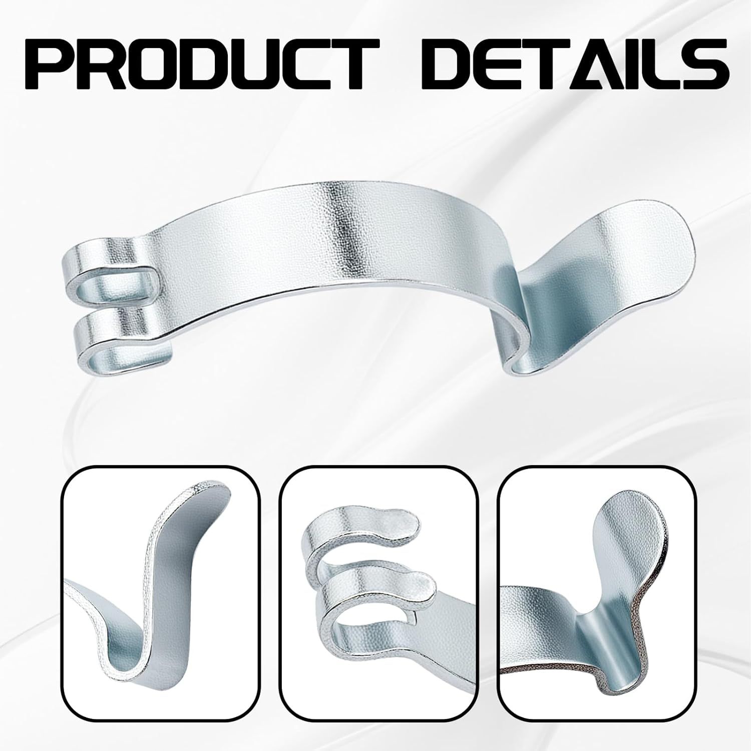 Car Air Filter Clips, 6PCS Stainless Steel Air Cleaner Cover Clip for Car, Airing Filter Clean Housing Box Lid Spring Clip Clamp, Universal Airs Cleaning β image 3