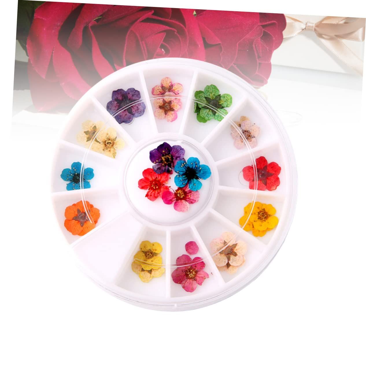 Flower Decorations 1 Box Accessories Art Plum Decals Petals Dried Supplies Manicure Nail Tips of for Sticker — image 2
