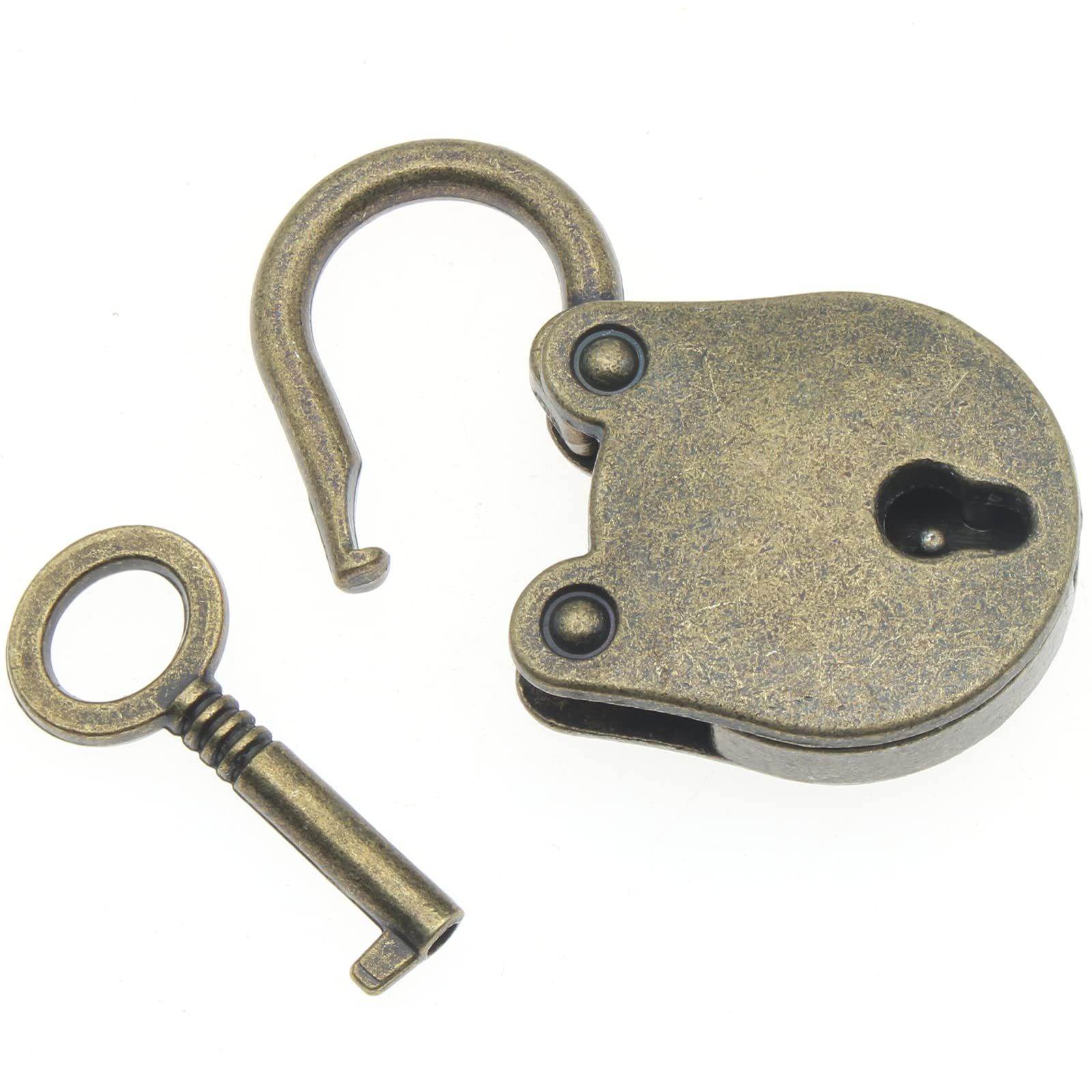 Mini Bear Padlock Lock Antique Style Small Key Lock Bronze Bear Head Padlocks with Key for Treasure Chest Notebook Wood Box โ image 3