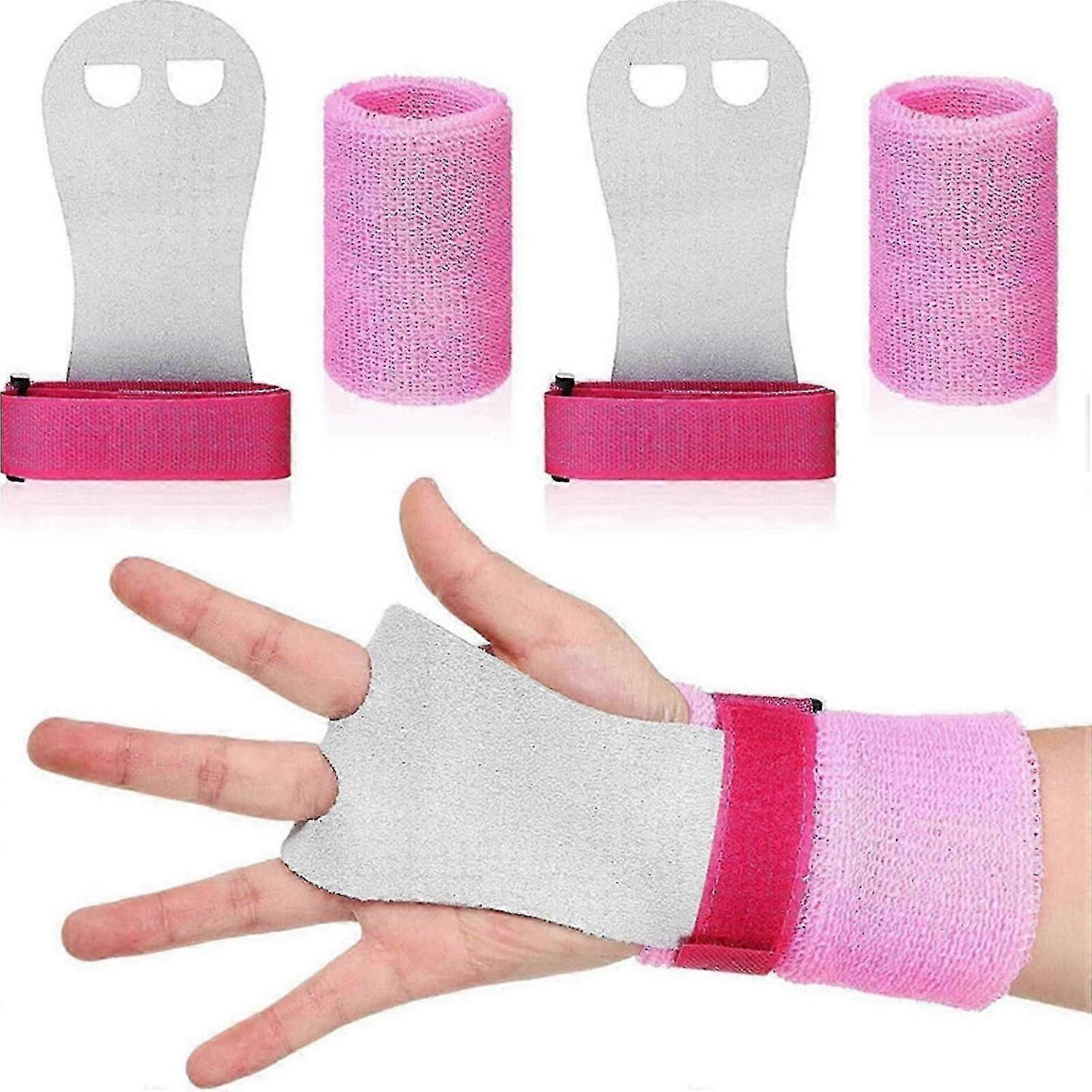 Gymnastics Wrist Grips with Wrist Support Anti-Slip Palm Guards for Training, Weightlifting, Cross Training and Fitness - Black S — image 5