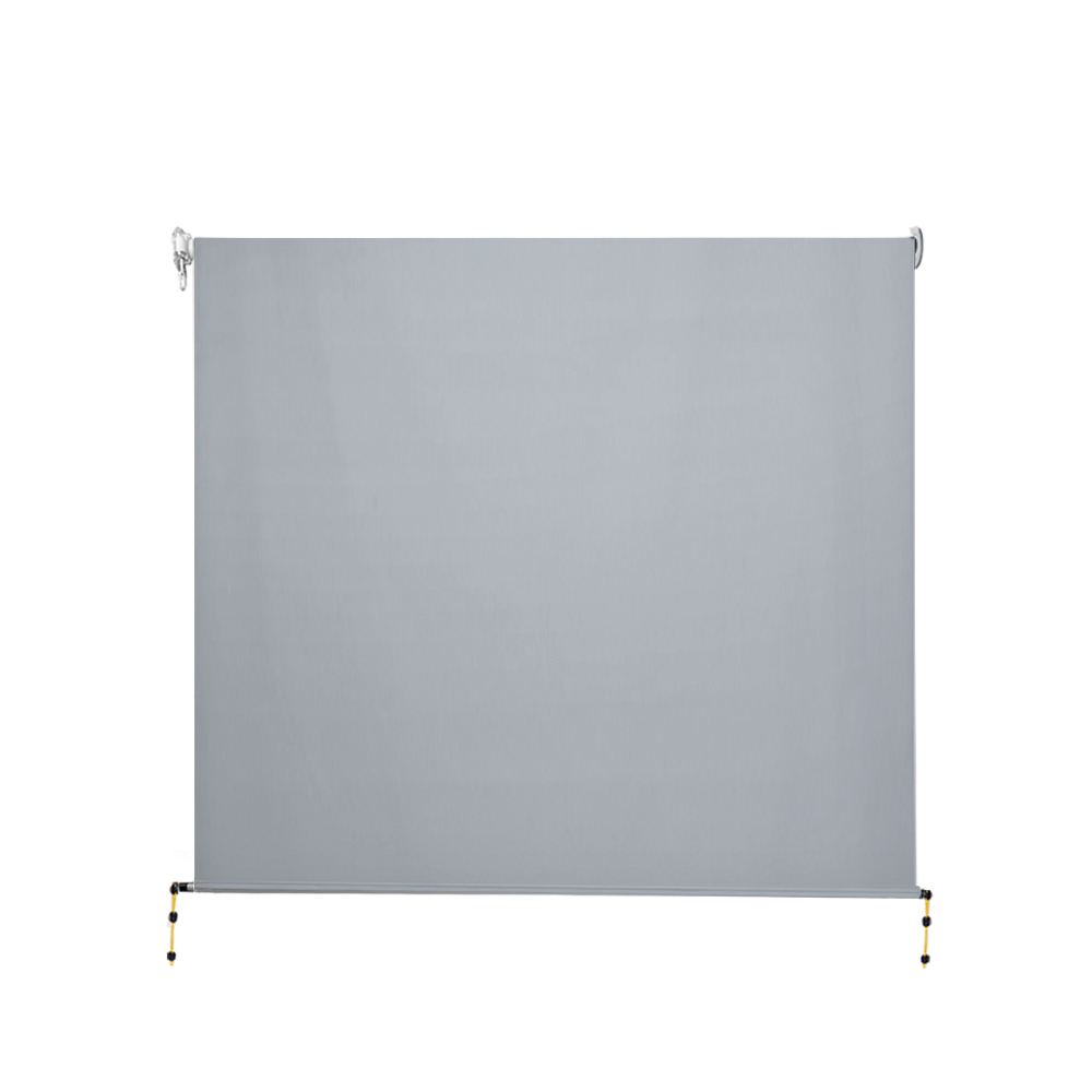 Instahut 3X2.5M Outdoor Blinds Awning Roll Down Screen Fabric Blinds Outdoor Window Shade Grey — image 3