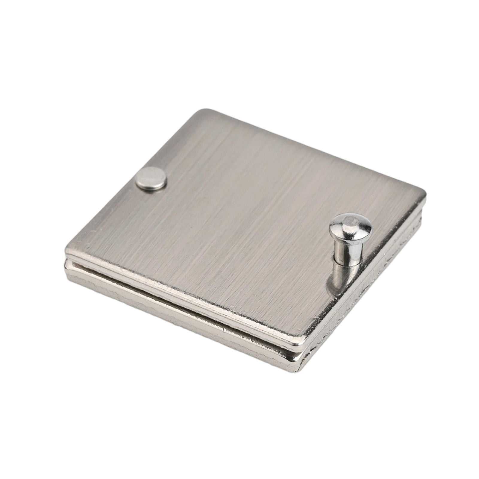 Square Peephole Cover Door Viewer Peephole Security Cap Kit Tape Install Brushed Smile Home Brushed โ image 3