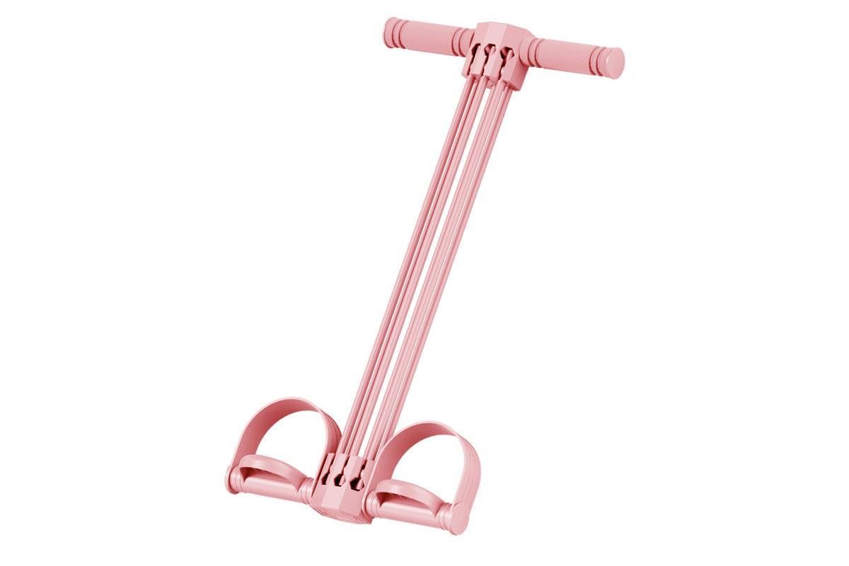 Pedal Resistance Band with Handles Adjustable Detachable Multifunction Pedal Resistance Band for Abs Arms Waist Legs Home Fitness - Pink โ image 5