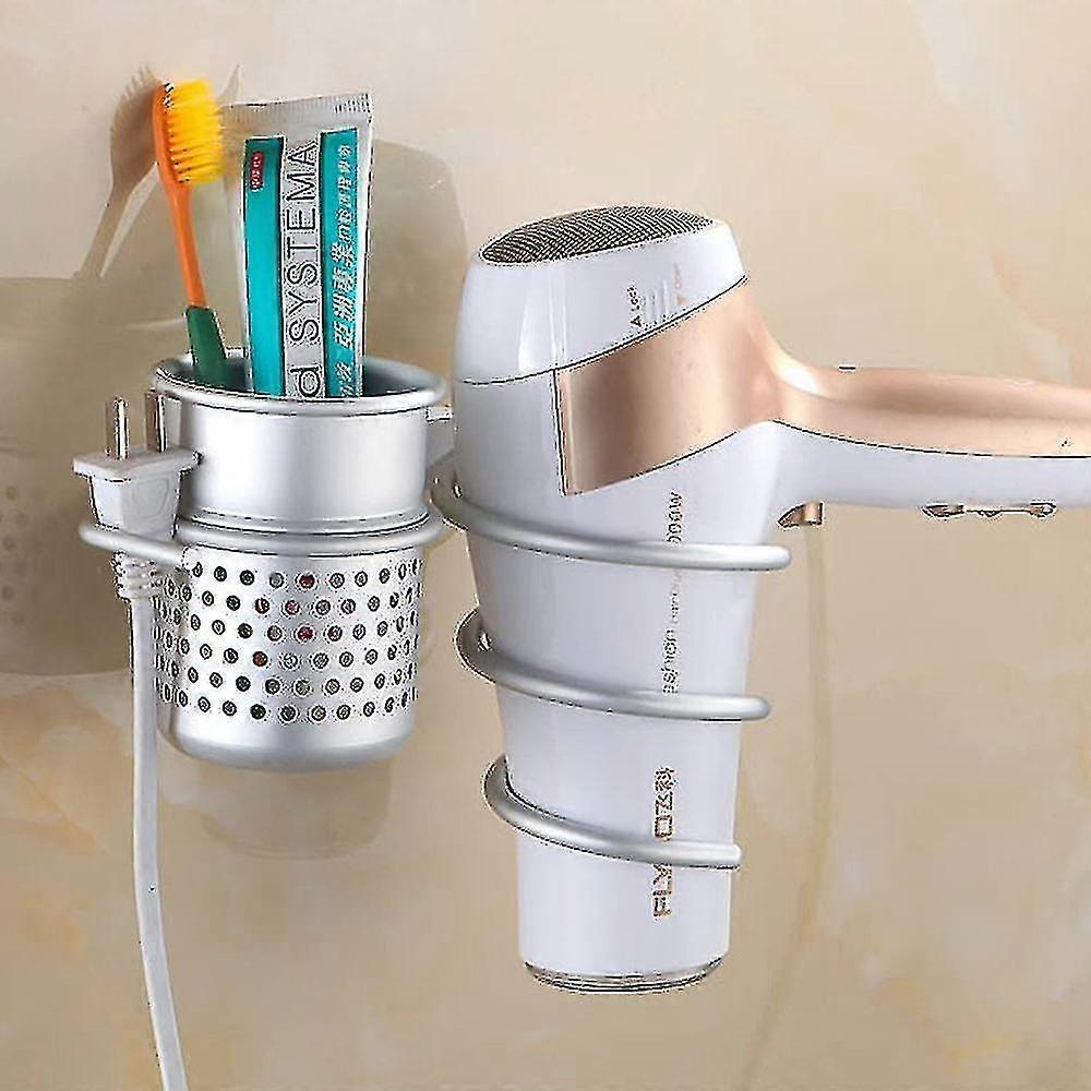 Hair Dryer Holder Wall Mount Organizer Blow Dryer Rack — image 3