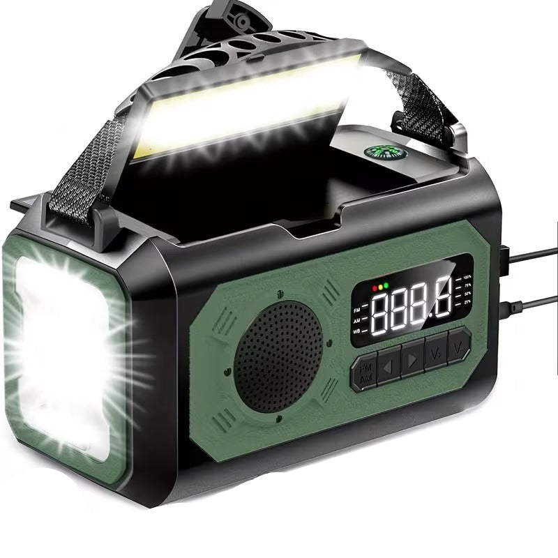 12000mAh Emergency Radio Solar Hand Crank Charger — image 6