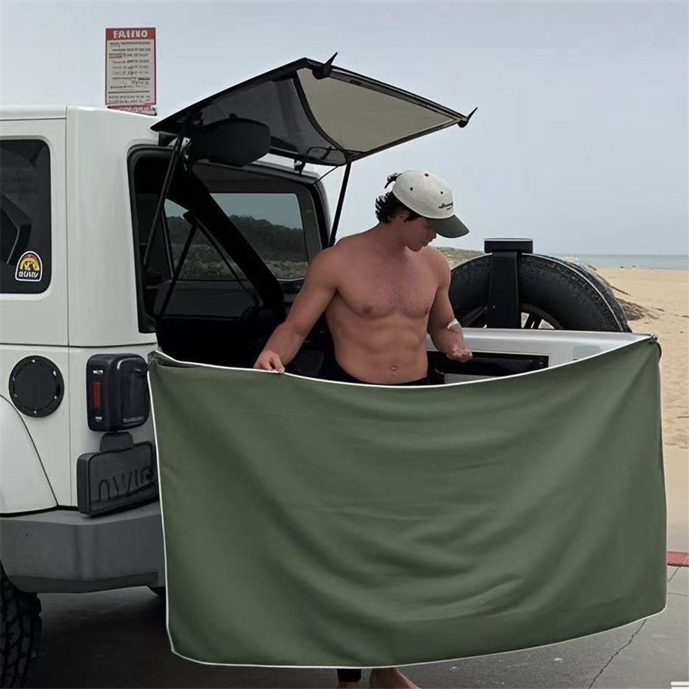 Magnetic Bath Towel Oversized Quick-Dry Microfiber Towel with Magnetic Closure, Super Absorbent & Sand-Resistant for Beach, Pool, Travel, Gym & Camping 75"x30" — image 3