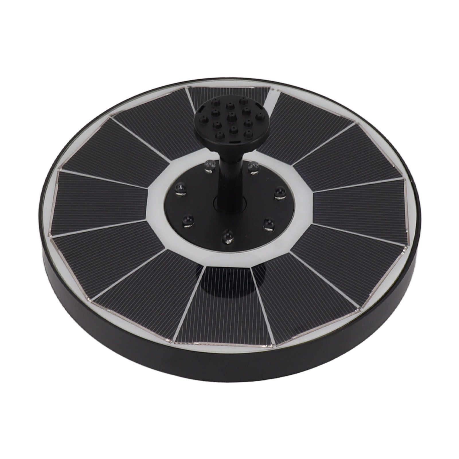 Solar Fountain Light with 8 Nozzles 3.5W 900mAh Colorful Powerful Solar Bird Bath Fountains for Bird Bath Garden Black Nozzle โ image 5