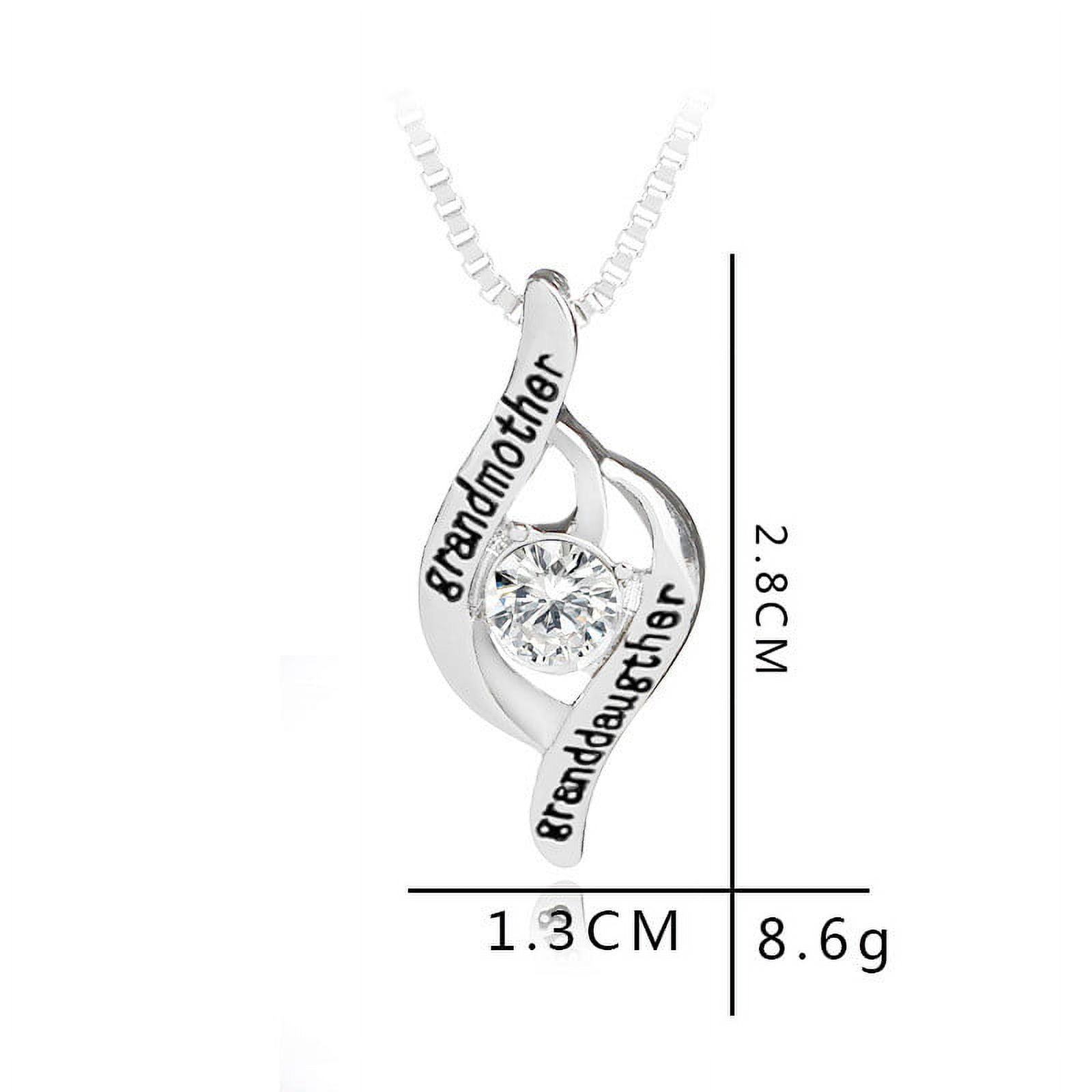 Best Gifts for Women, Mother's Day Gifts for Grandma 925 Silver Mom Necklace Birthday Mother Day Jewelry Gifts for Grandma from GrandDaughter GrandSon — image 4