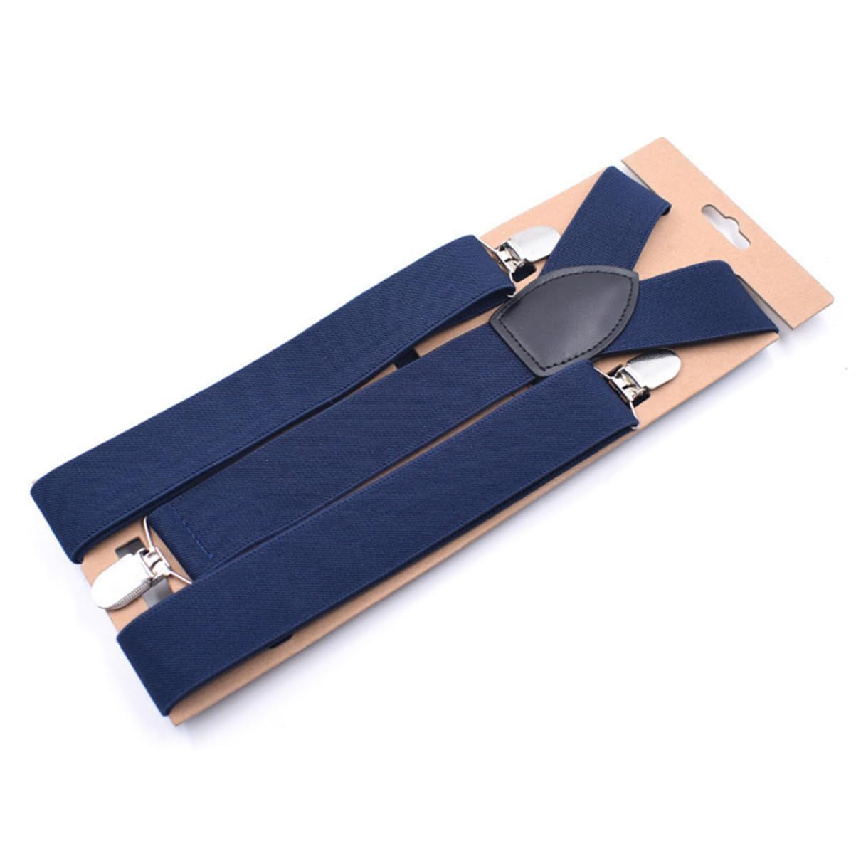 Men's Suspender - Adjustable Y-Back Clip-On Suspenders for Men with Heavy Duty Strong Clips (navy blue) — image 4
