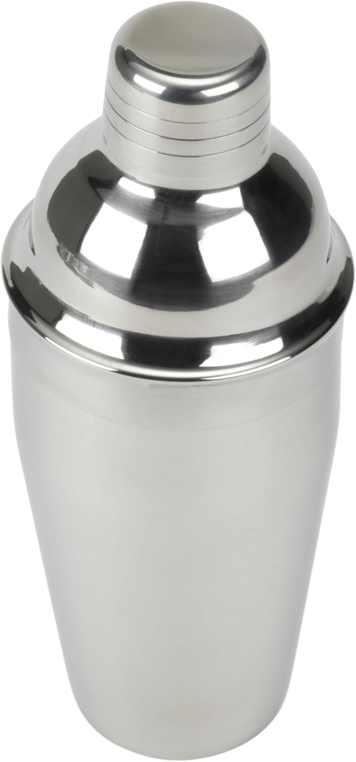 Gourmet 16oz Stainless Steel Cocktail Shaker with 1oz Jigger Cap, Bar Tool with Built-in Strainer, Freezer Safe Drink Mixer, Professional Shaker for Cocktails β image 2