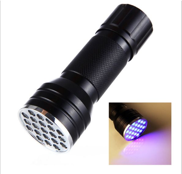 21 Led Flashlight, Aluminium Ultraviolet For Torch Light Lamp Flashlight, Lightweight UV Mini Flashlights for Fluorescent Inks โ image 4