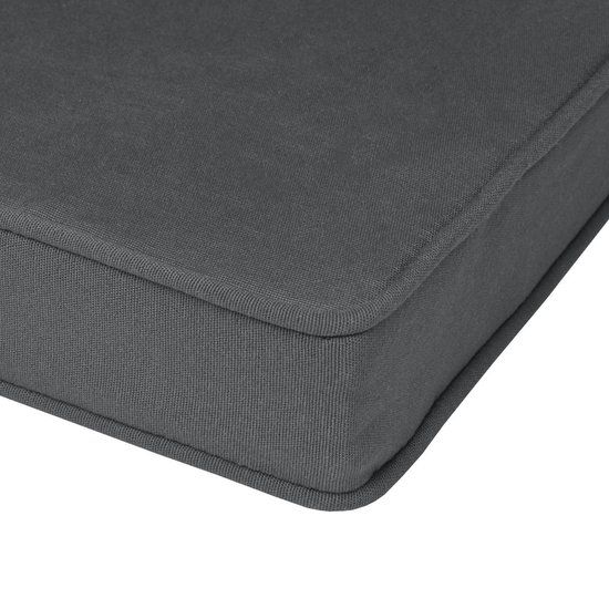 4-Pack Charcoal Grey Tie-On Chair Seat Cushions with Removable Covers, 45 × 40 cm — image 2