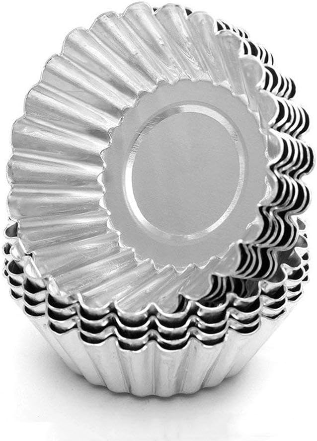 Cake Molds for Baking Bundle, 6 Inch Angel Food Cake Pan & 20pcs Egg Tart Molds — image 2