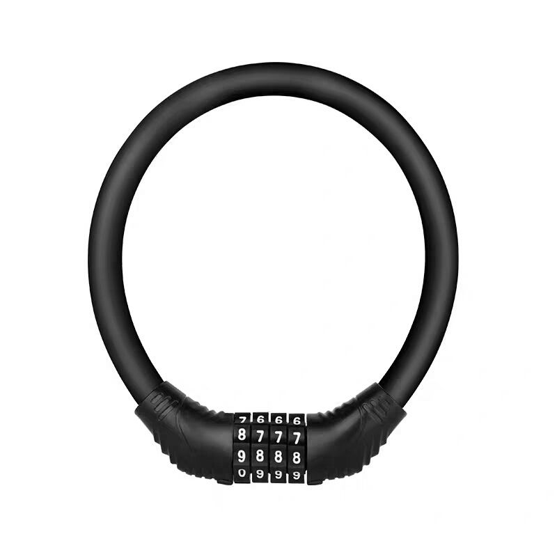 Bike Lock Portable Bike Locks Cable High Security Bicycle Lock Cycling Lock with 4-Digits Codes Ideal to Secure Bike, Motorbike