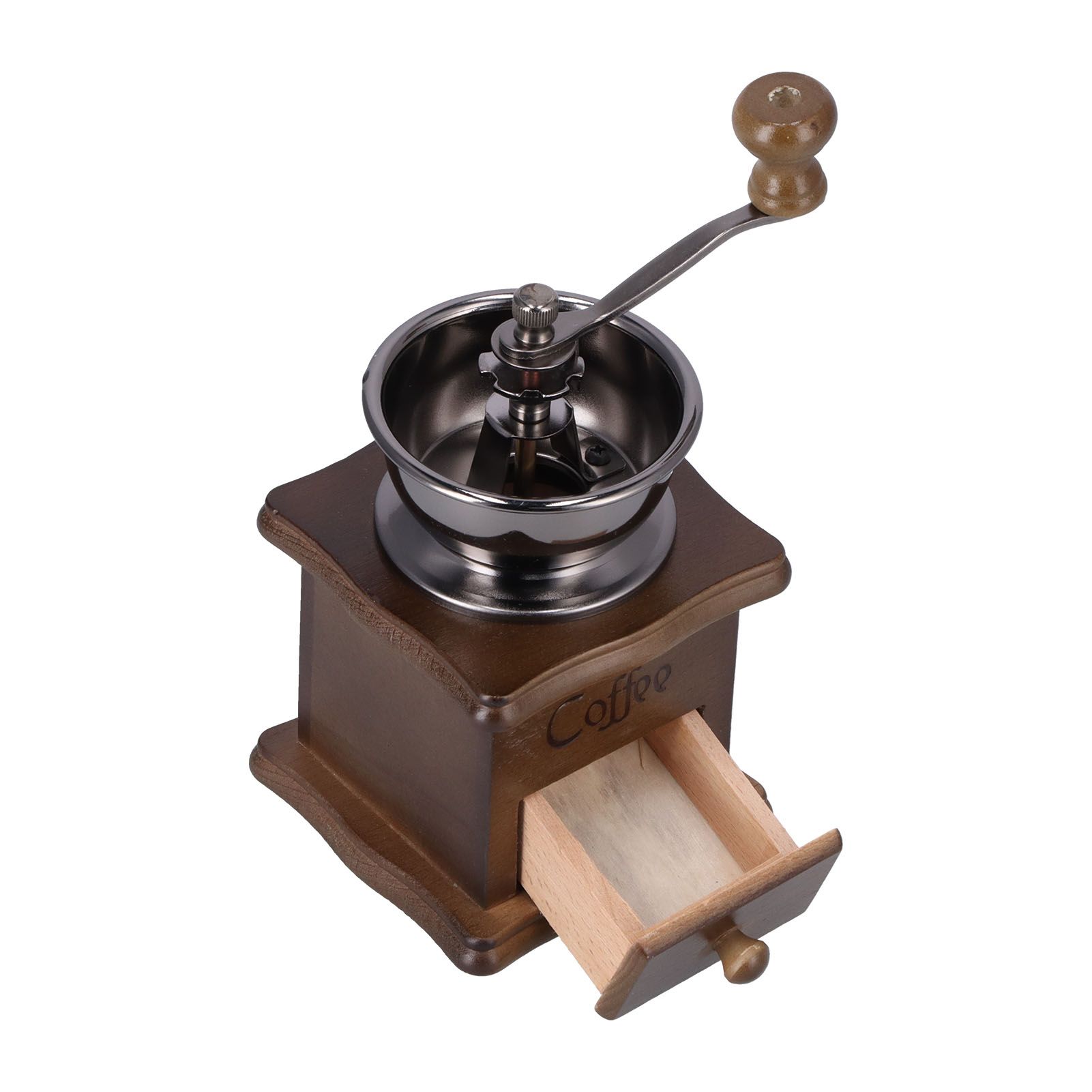Manual Coffee Grinder Portable Retro Classic Fine Polished Pull Out Coffee Bean Grinder โ image 2