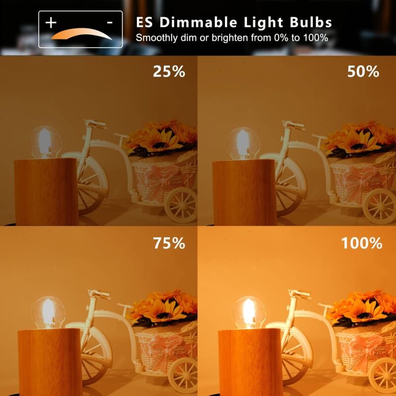 E27 Halogen Bulbs 6-Pack, 28W G45 Dimmable Warm White 2700K Golf Ball Clear Blub, Compatible with Chandeliers — image 4