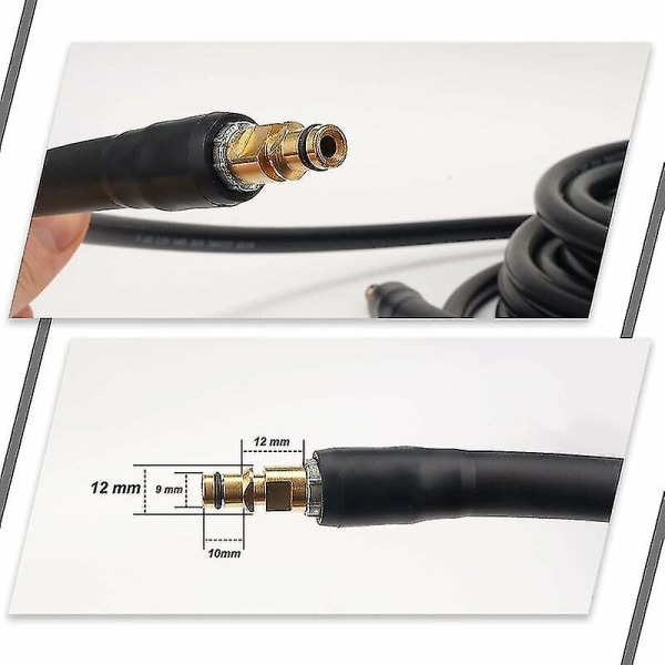 Kärcher K2 K3 K4 K5 K6 K7 Pressure Washer Hose 10m Quick Connect Brass Nozzles — image 3