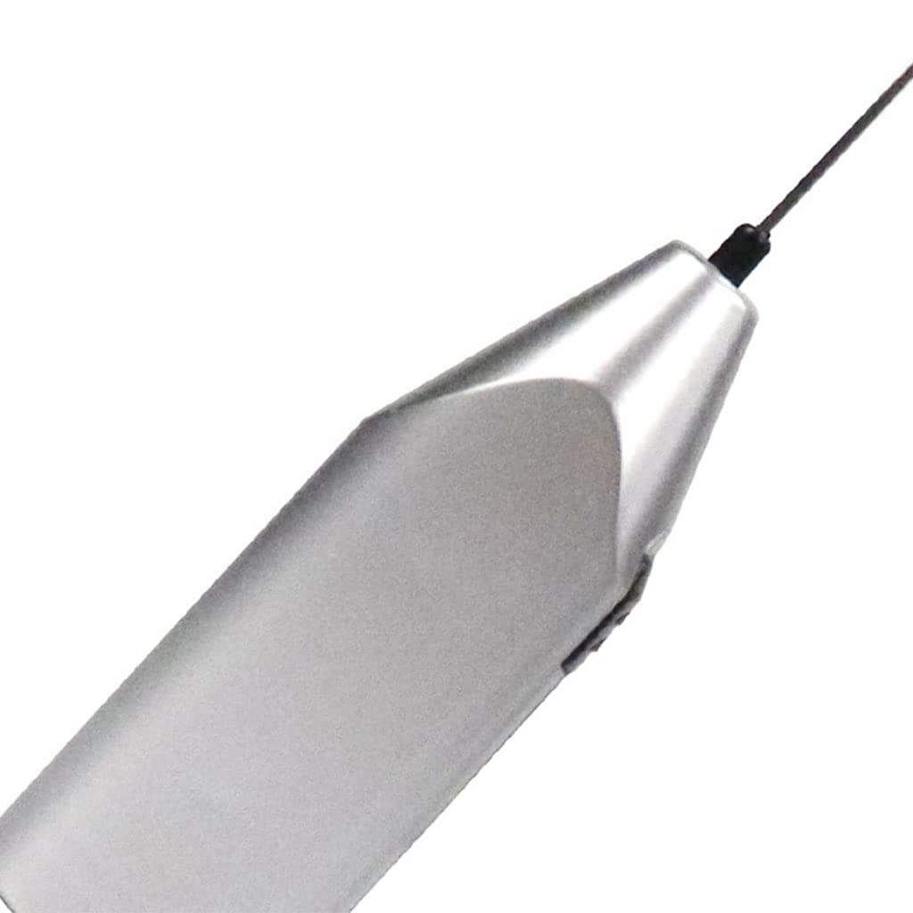 Electric Milk Frother Silver Handheld Mini Coffee Blender No Battery Required — image 3