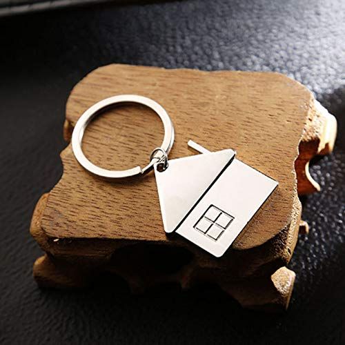 Cute Cartoon House with Window keychain Mental Keyring for Men and Women Gift Silver Fine workmanship, attractive appearance — image 5