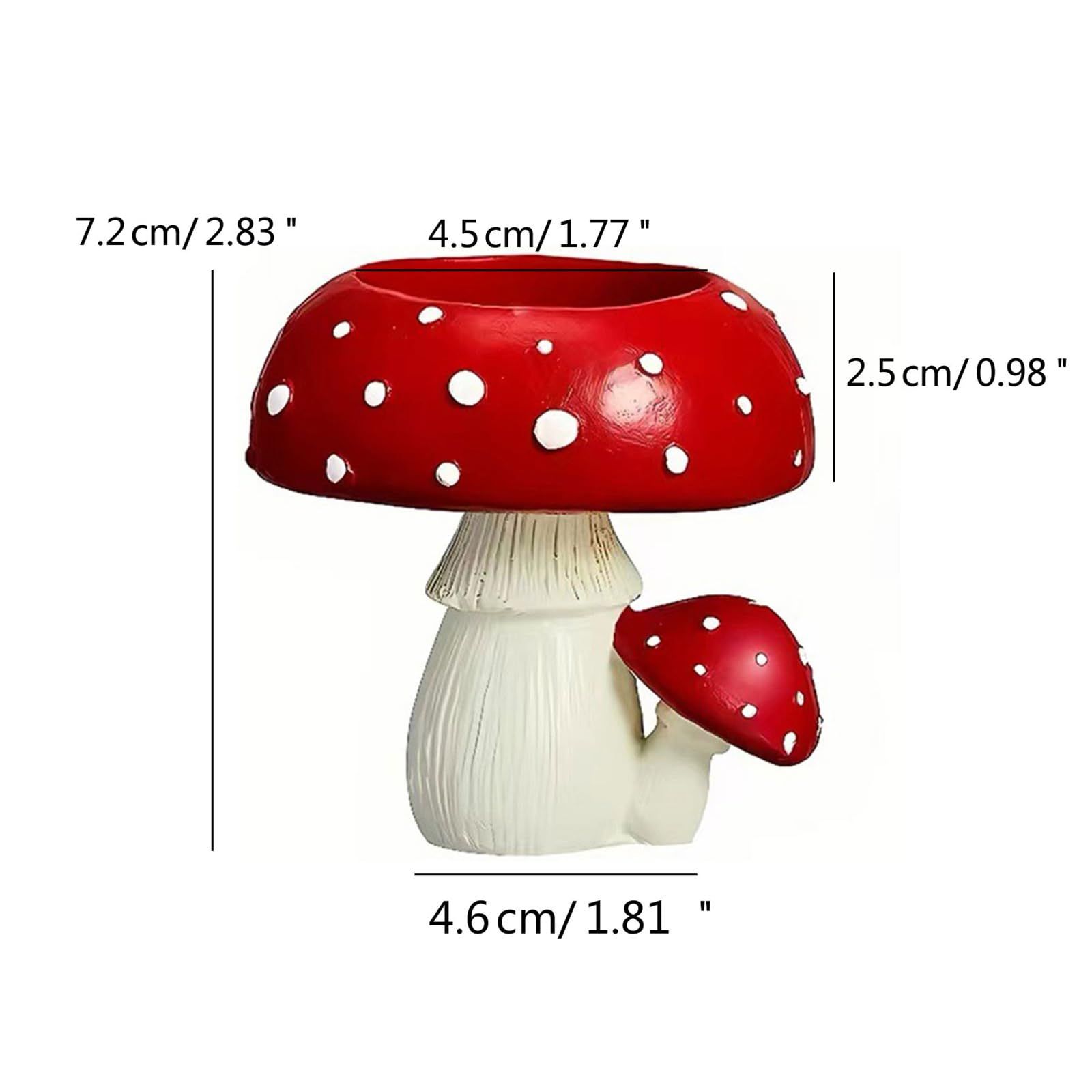 Mushroom Candle Holders, Mushroom Tealight Candle Holder, Red Mushroom Candle Holder Tea Scented Candle Resin — image 4