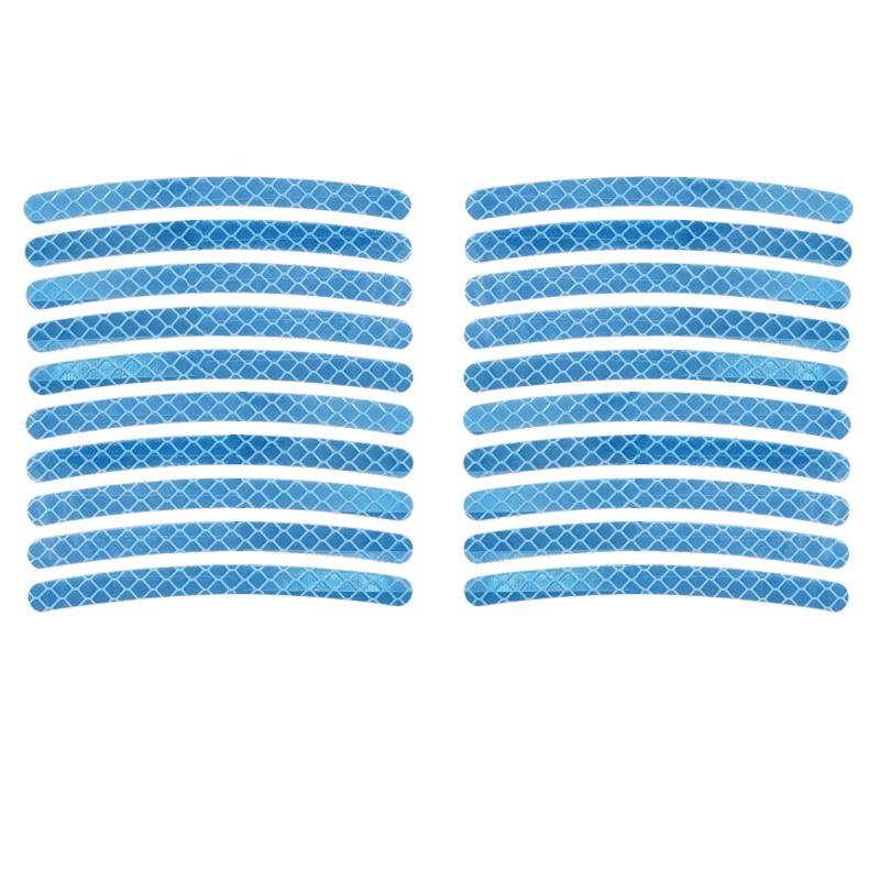 80PCS Reflective Car Wheel Decorative Stripe Stickers, Night Safety Warning Car Stickers, Anti-Scratch Reflective Stickers