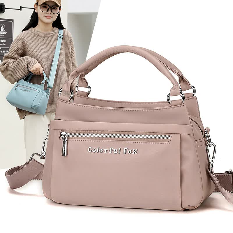 Caramel Color Waterproof Nylon Crossbody Bag - Lightweight and Adjustable Strap Shoulder Bag for Women — image 4
