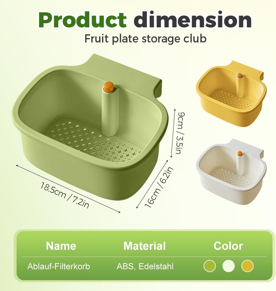 2025 New Suction Cup Sink Corner Rack, Automatic Dumping Suction Cup Press Sinks Drainer Basket, Upgrade Corner Sink Trash Catcher for Food Waste Faucet Sponge — image 6