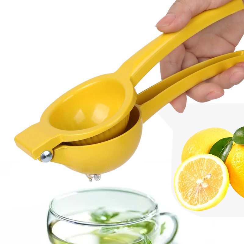Manual Juicer Citrus Lemon Squeezer, Fruit Juicer Lime Press Metal, Professional Hand Juicer Kitchen Tool(Yellow) — image 5