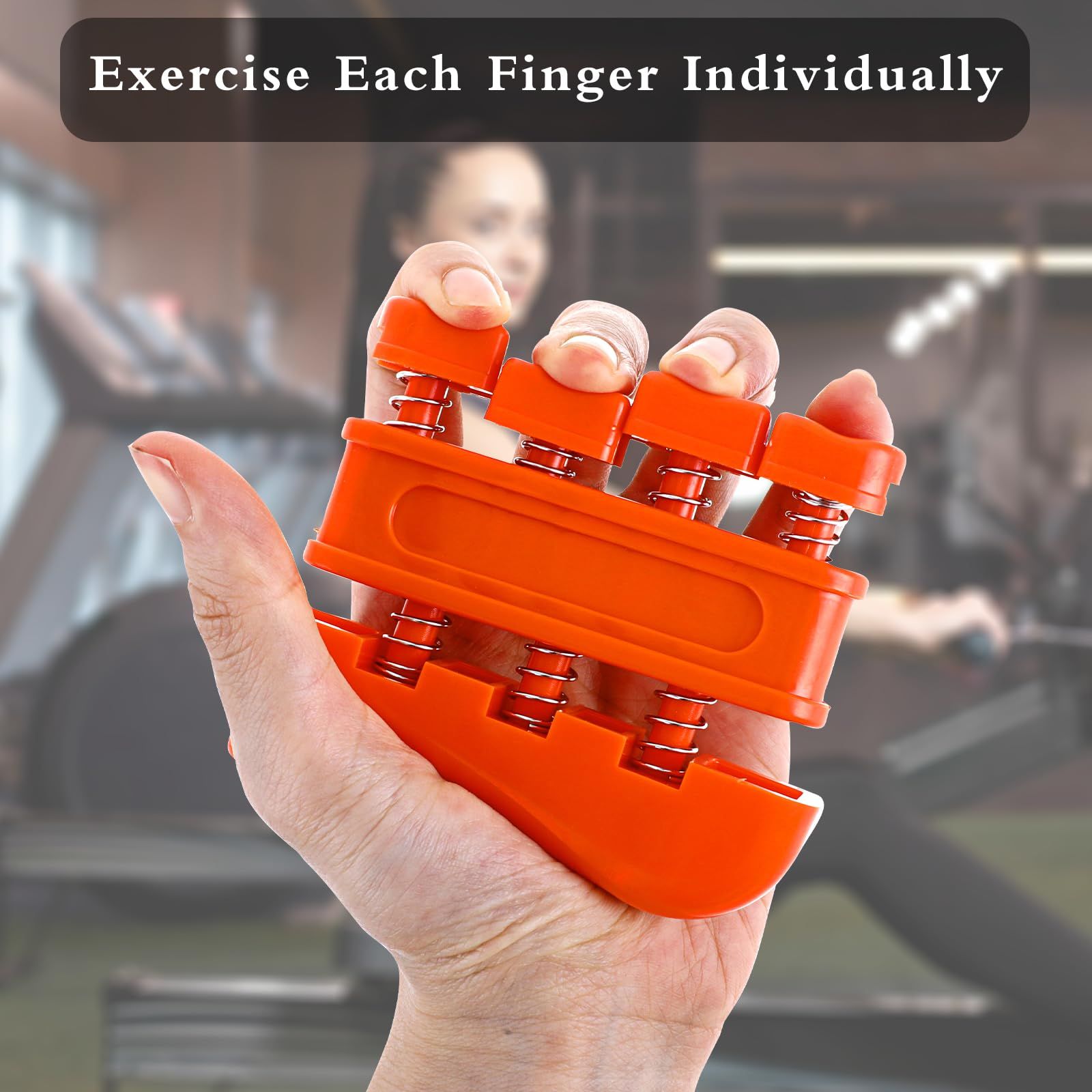Finger Strengthener, Hand and Finger Exerciser, Hand Grip Strengthener and Workout Equipment for Home Office Gym — image 4