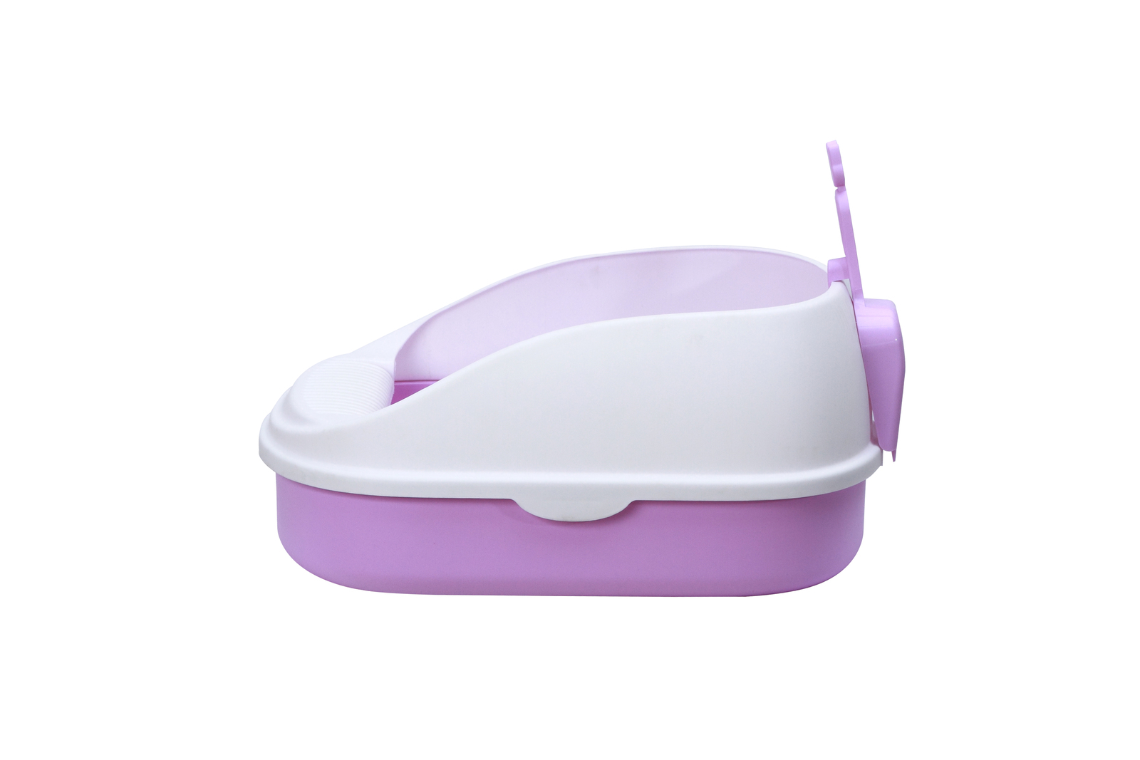 YES4PETS Medium Portable Cat Toilet Litter Box Tray with Scoop Purple — image 2