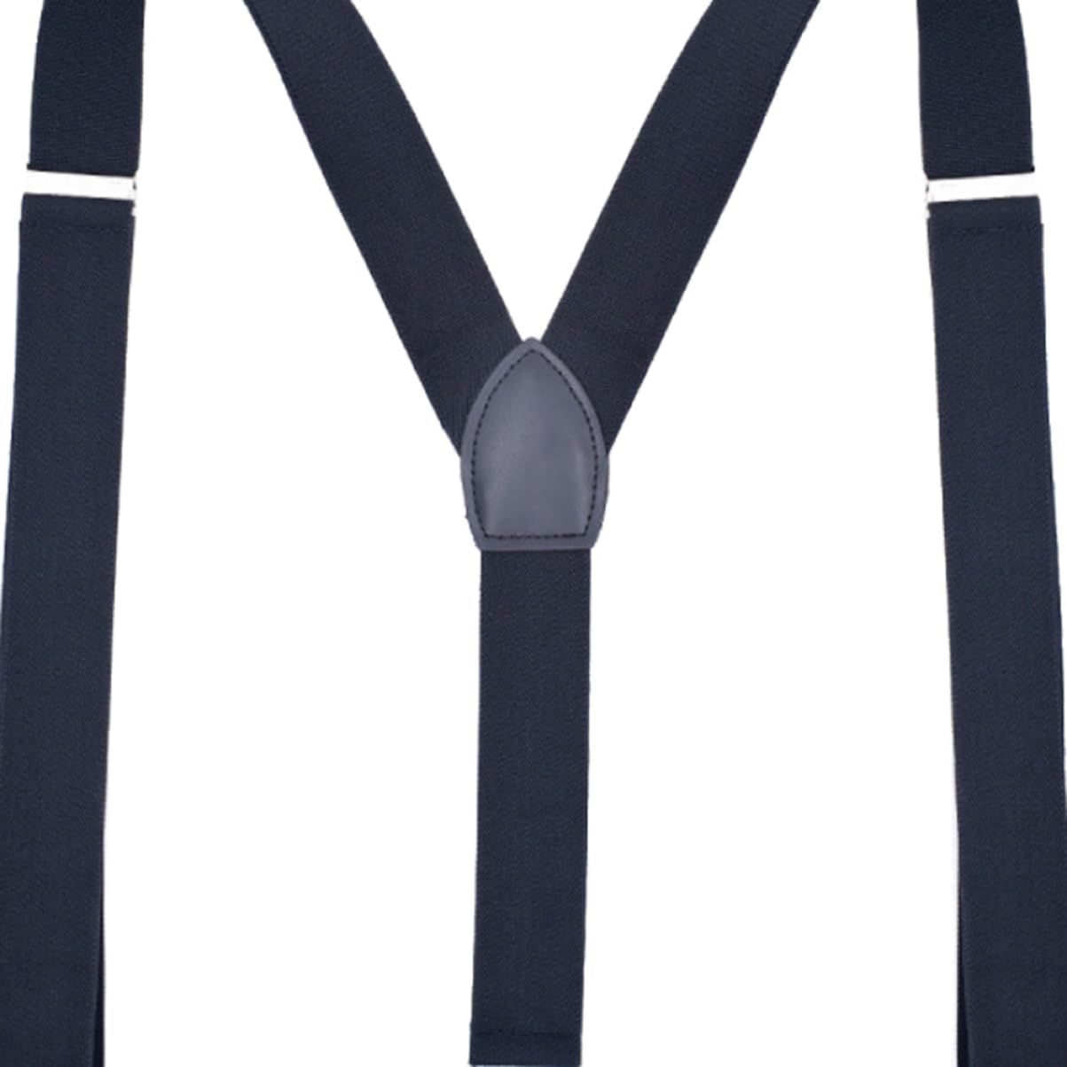 Men's Suspender - Adjustable Y-Back Clip-On Suspenders for Men with Heavy Duty Strong Clips (navy blue) — image 5