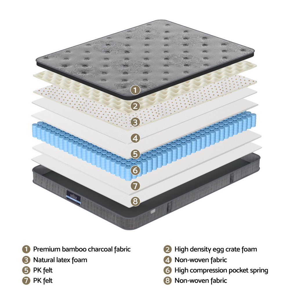 26cm Giselle Mattress Double Latex Foam Mattresses โ image 5