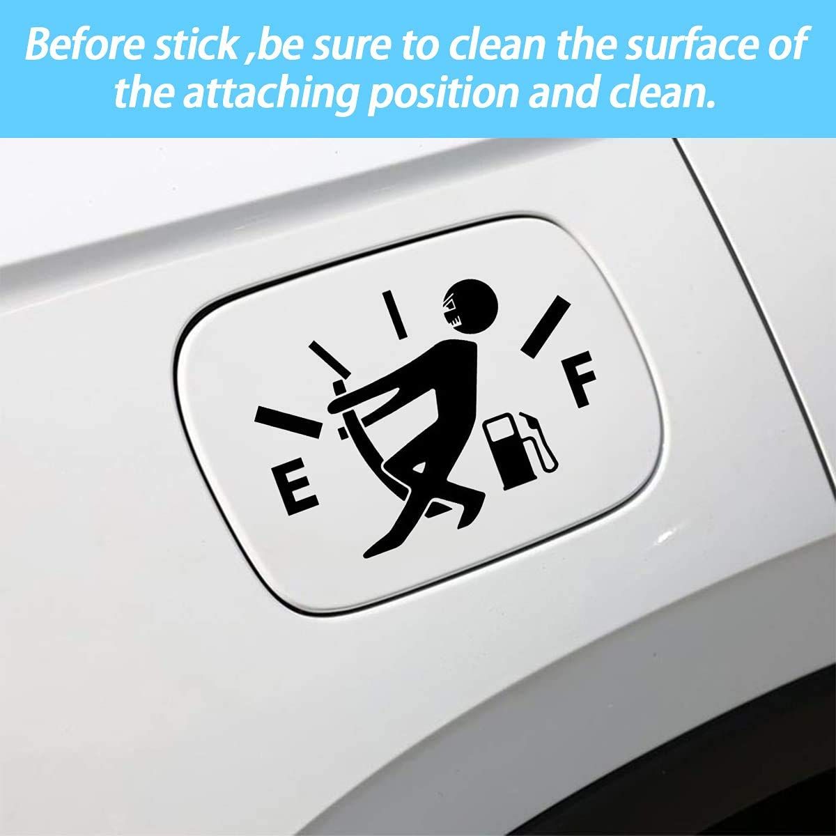 Funny Car Stickers High Gas Consumption Decal Fuel Gage Empty Stickers Fit Car, Trucks, Motorcycle, SUV (Black) โ image 5