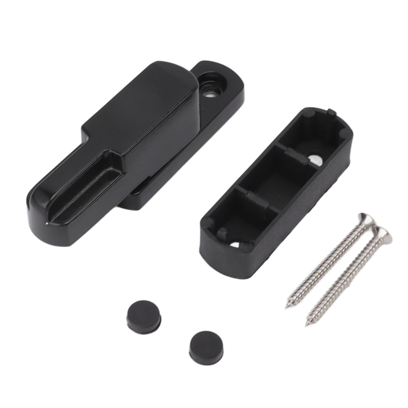 Window Sash Lock Aluminum Alloy T Type Sliding Window Latch Child Proof Safety Lock for Home Security Black
