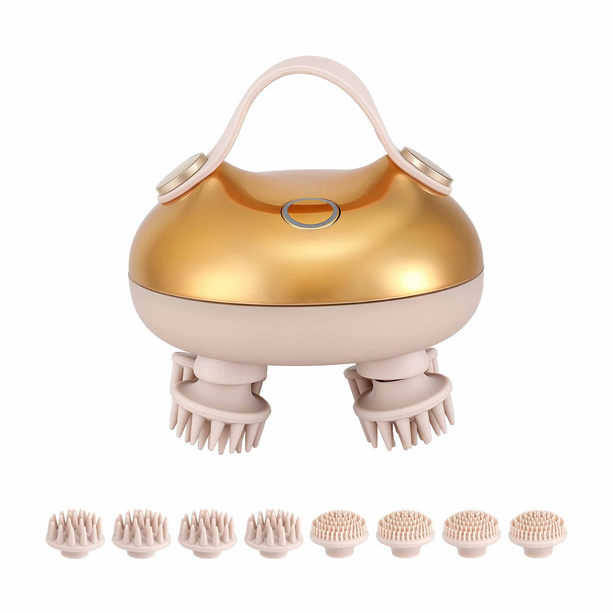 Livemor Scalp Massager Kneading Head Massager Scalp Stress Relax Portable Rechargeable Hair Massager Shower Massage Cat Massager Scratcher, Gift for Mom Dad — image 3
