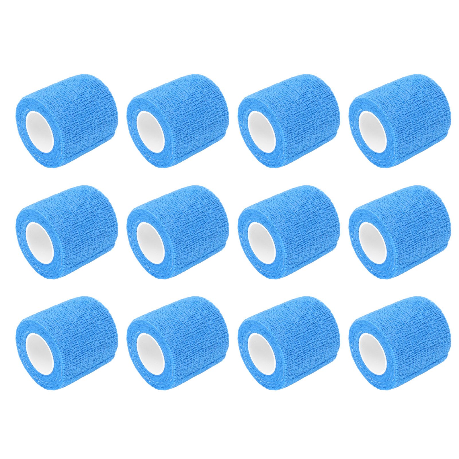 12 Pack 4.5M Animal Elastic Bandage Self Adhesive Cow Hoof Repairing Bandage Non Woven Polyester Waterproof for Livestock Blue โ image 2