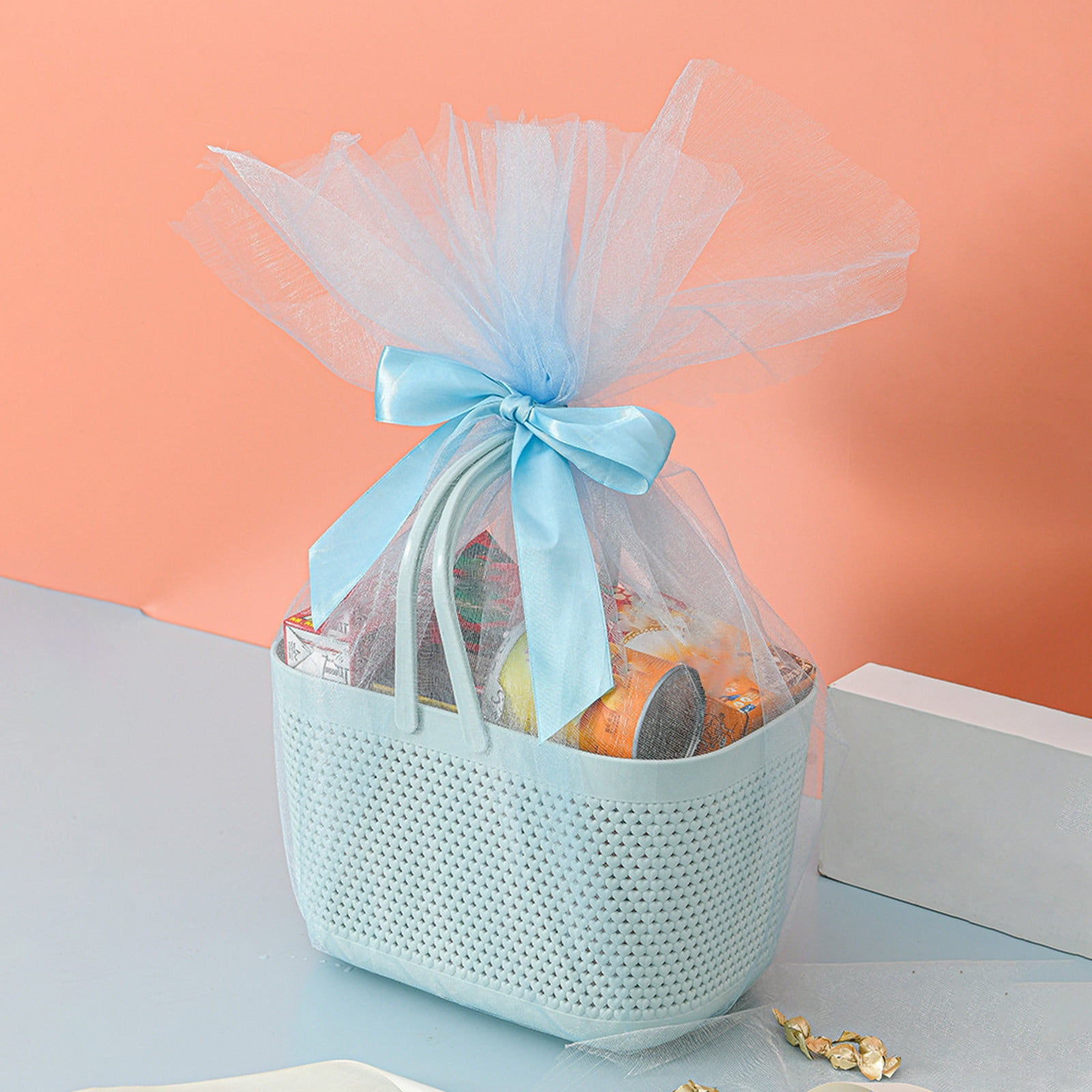 Portable Shower Tote Plastic Storage Basket with Handle Box Organizer Bin for Bathroom, Pantry, Kitchen, College Dorm (11.22×7.09×7.09 inch) As Show Green — image 2