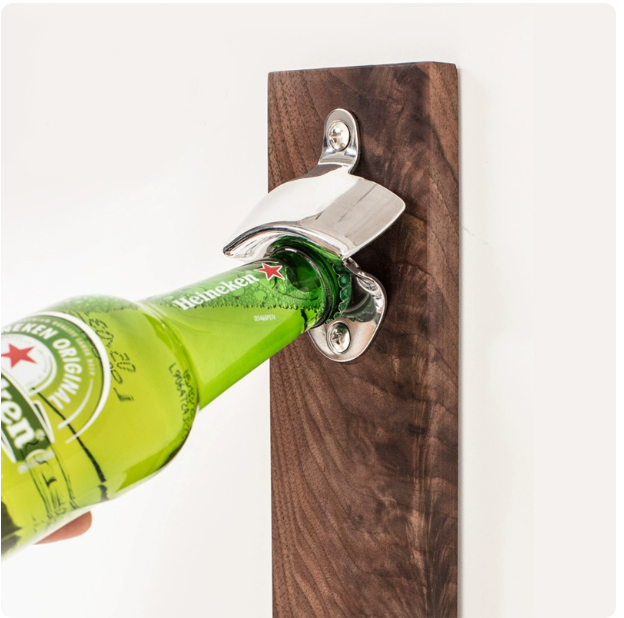 Magnetic Wall Mounted Bottle Opener with Cap Collector โ image 4